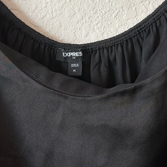 Express Black Off-Shoulder Blouse size XL - Picture 5 of 6